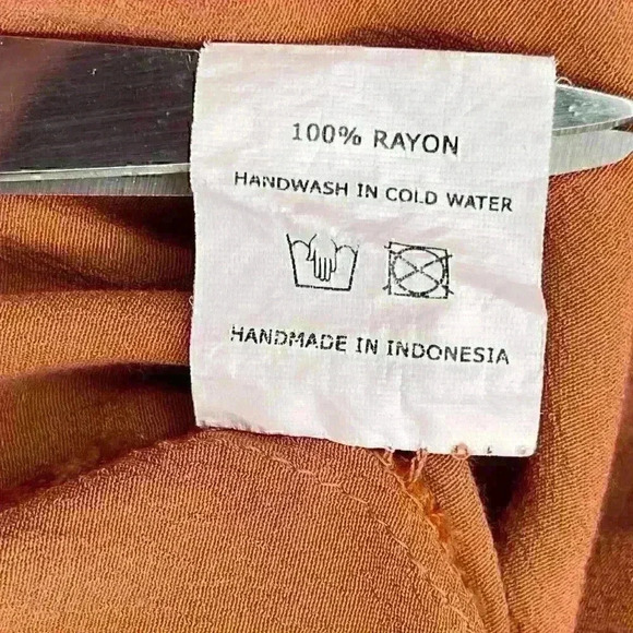 Faithful The Brand Sleeveless Rust Brown Dress Long Shirt Button Down Size XS - Picture 9 of 13